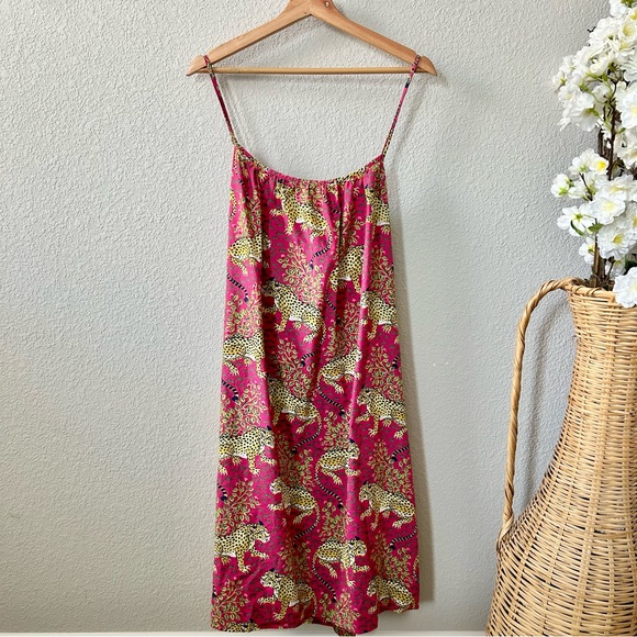 Printfresh Other - Print Fresh Cami Nightgown in Bagheera Hot Pink Size 5X 100% Organic Cotton